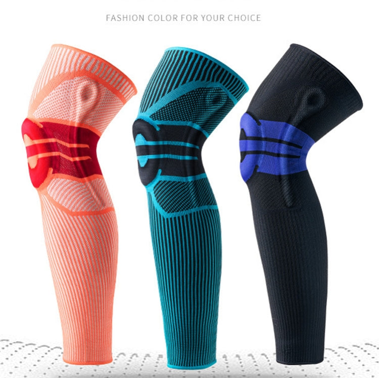 A Pair Sports Knee Pads Long Warm Compression Leggings Basketball Football Mountaineering Running Meniscus Patella Protector