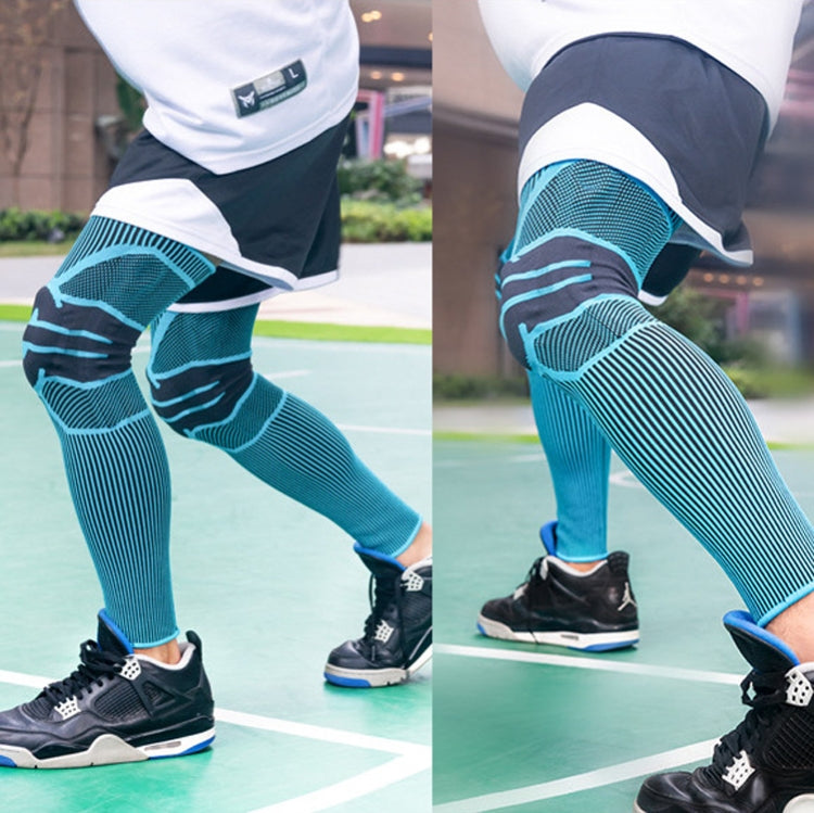 A Pair Sports Knee Pads Long Warm Compression Leggings Basketball Football Mountaineering Running Meniscus Patella Protector