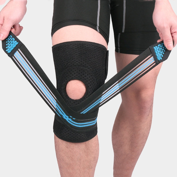 Sports Spring Supported Knee Brace Compression Protection Patella Riding Protective Gear, One Size Reluova