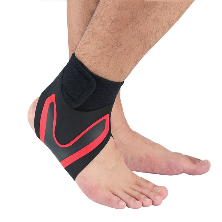 Sports Compression Anti-Sprain Ankle Guard Outdoor Basketball Football Climbing Protective Gear, Specification: S, Left Foot (Black Green), Series 2 Reluova