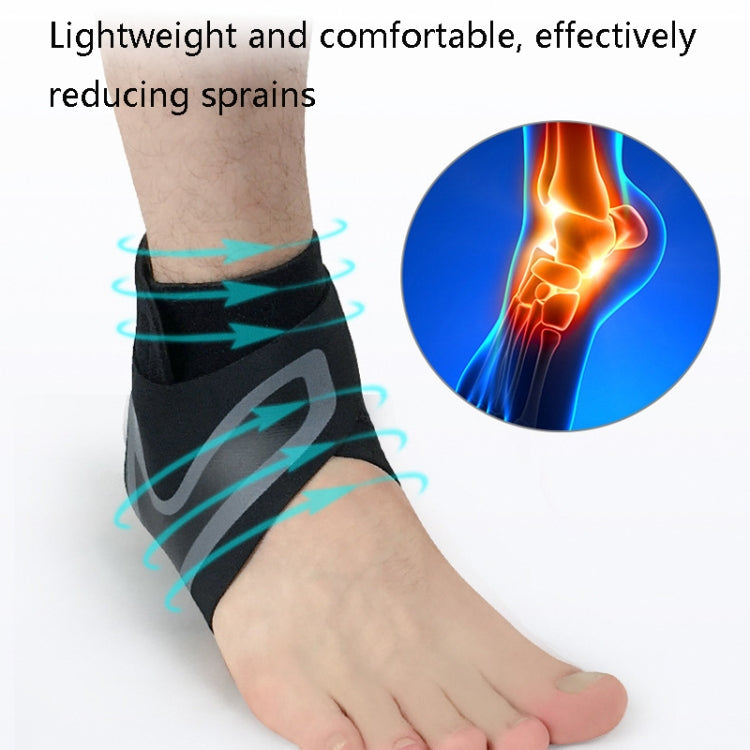 Sports Compression Anti-Sprain Ankle Guard Outdoor Basketball Football Climbing Protective Gear, Specification: S, Left Foot (Black Green), Series 2 Reluova