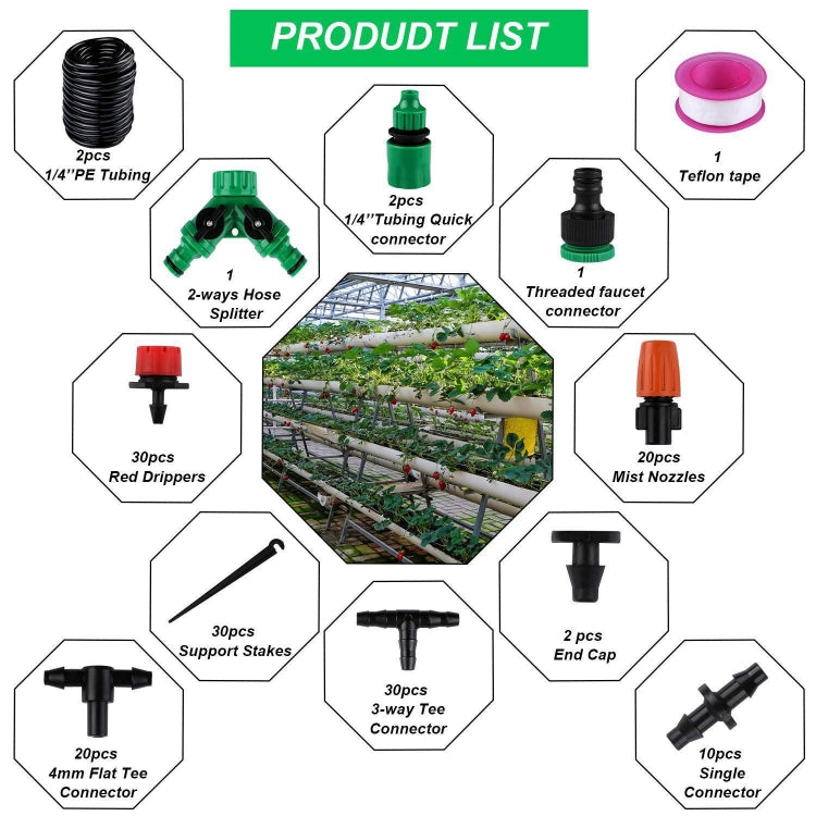 149 In 1 30m Adjustable Dripper DIY Automatic Watering Device Drip Irrigation Kit