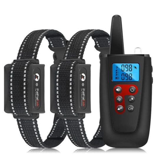 PaiPaitek PD526V-2 1 In 2 100-Speed Sound Vibration Remote Control Training Dog Device Anti-Barking Device Electronic Remote Control Collar.