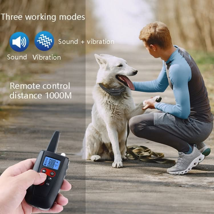 PaiPaitek PD526V-2 1 In 2 100-Speed Sound Vibration Remote Control Training Dog Device Anti-Barking Device Electronic Remote Control Collar.