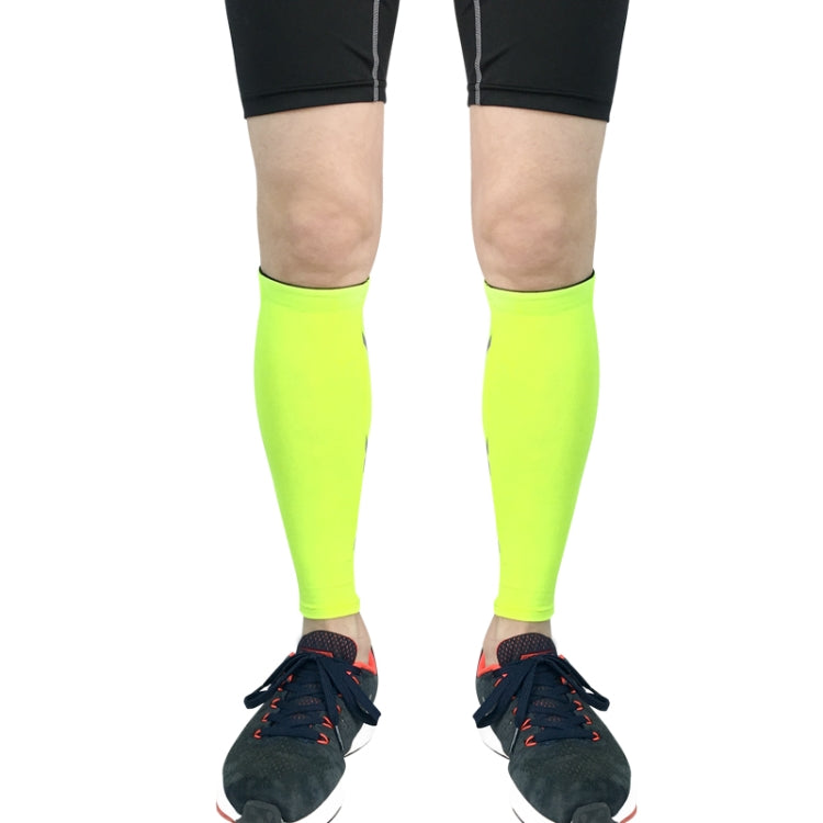 1 Pair Sports Breathable Compression Calf Sleeves Riding Running Protective Gear, Spec: M (Black)