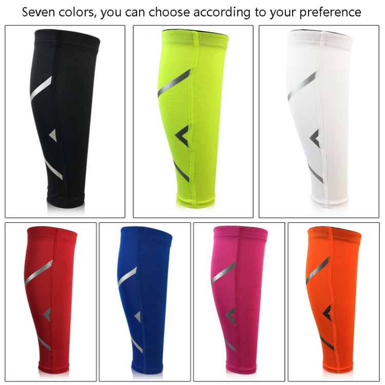 1 Pair Sports Breathable Compression Calf Sleeves Riding Running Protective Gear, Spec: M (Black)