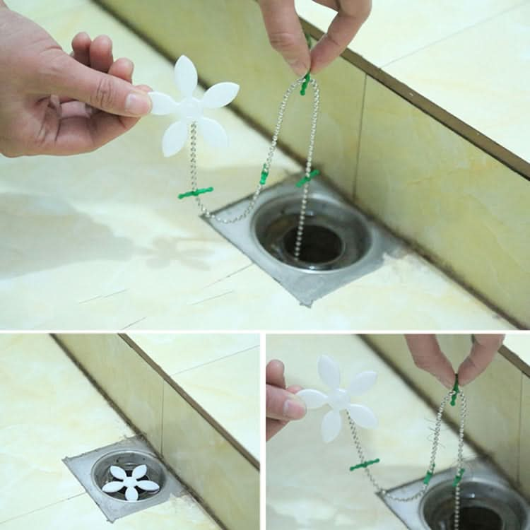 Kitchen Pipe Dredge Hook Sewer Toilet Anti-Blocking Sink Dredge Kit, Style: