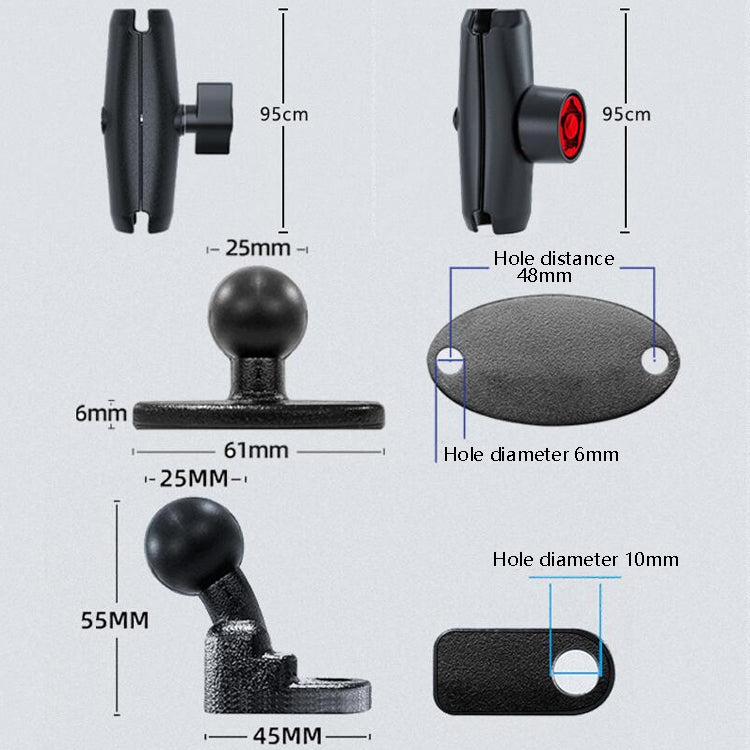 Motorcycle Metal Navigation Mobile Phone Bracket,Style: ÎҵÄÉ̵ê