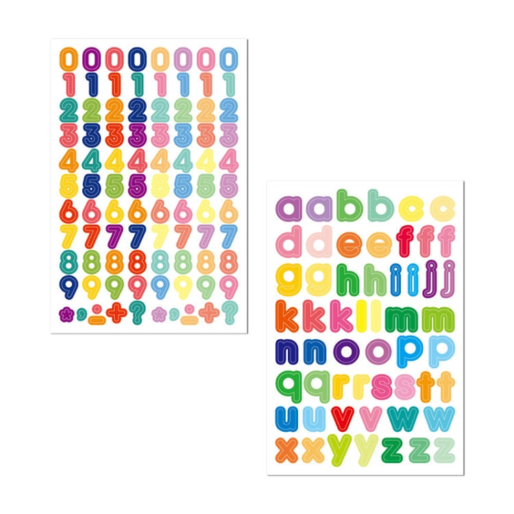 Laser Number Date English Letter Sticker Hand Account Material Sticker My Store