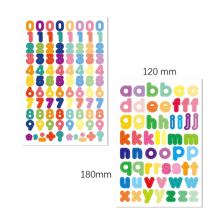 Laser Number Date English Letter Sticker Hand Account Material Sticker My Store