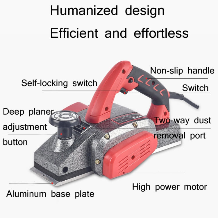 Portable Multifunctional Electric Wood Planer Household Desktop Woodworking Electric Push Planing Tool,EU Plug My Store