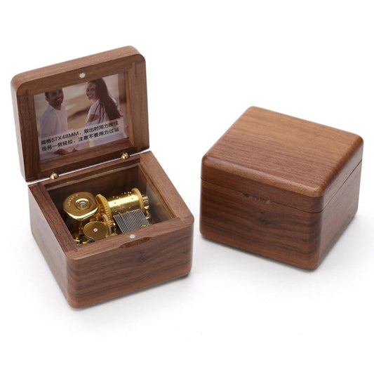 Frame Style Music Box Wooden Music Box Novelty Valentine Day Gift,Style: My Store