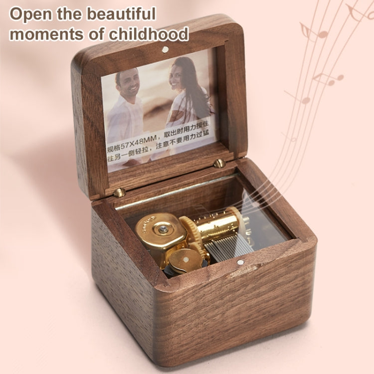 Frame Style Music Box Wooden Music Box Novelty Valentine Day Gift,Style: My Store