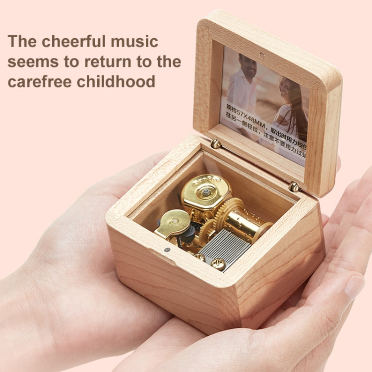 Frame Style Music Box Wooden Music Box Novelty Valentine Day Gift,Style: My Store