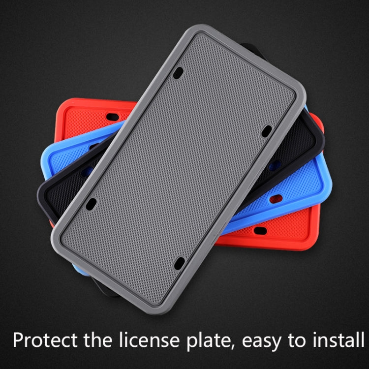 2 Sets Waterproof Rustproof Non-damaging Car Paint Silicone License Plate Frame-Reluova