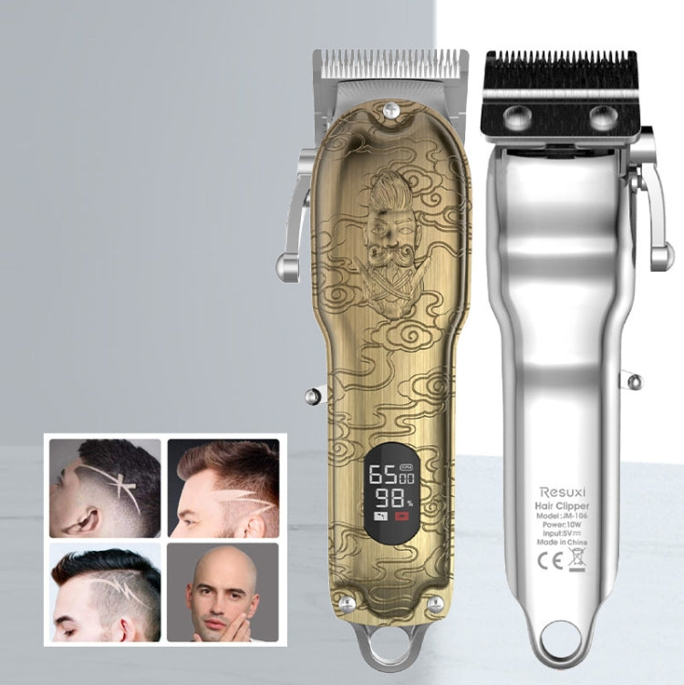 RESUXI Retro Piaget Hair Clipper LCD Digital Display High-Power Hair Clipper Reluova