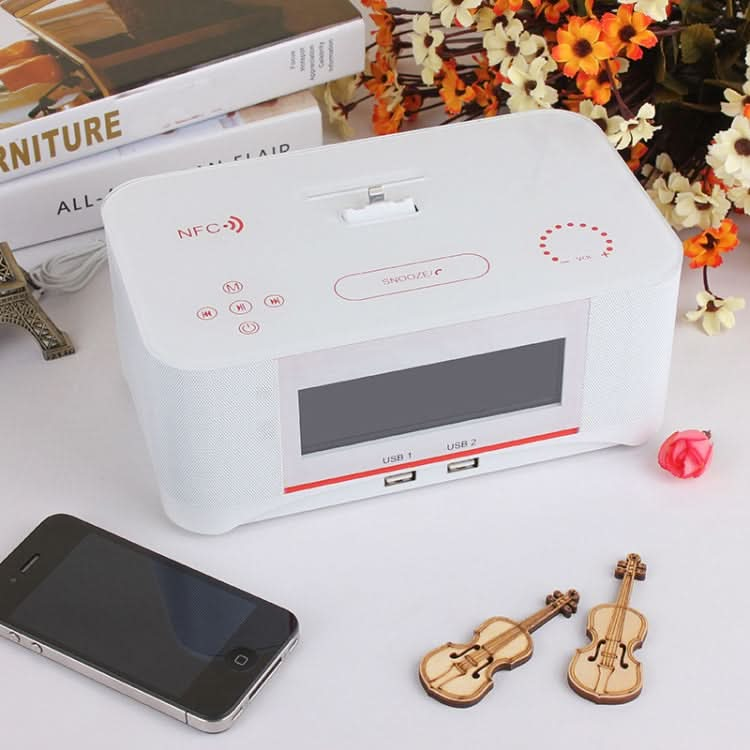 A8 Charging Base Audio NFC Bluetooth Speaker Alarm Clock