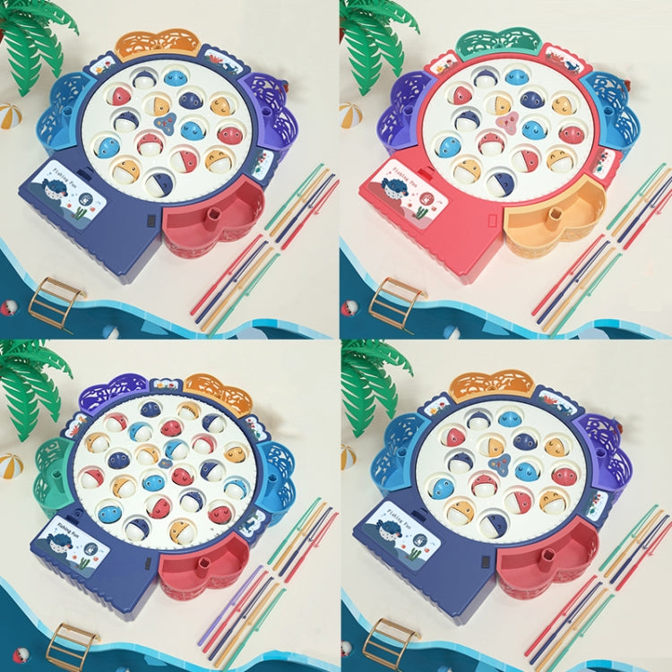 Magnetic Fishing Toy Children Educational Multifunctional Music Rotating Fishing Plate Reluova