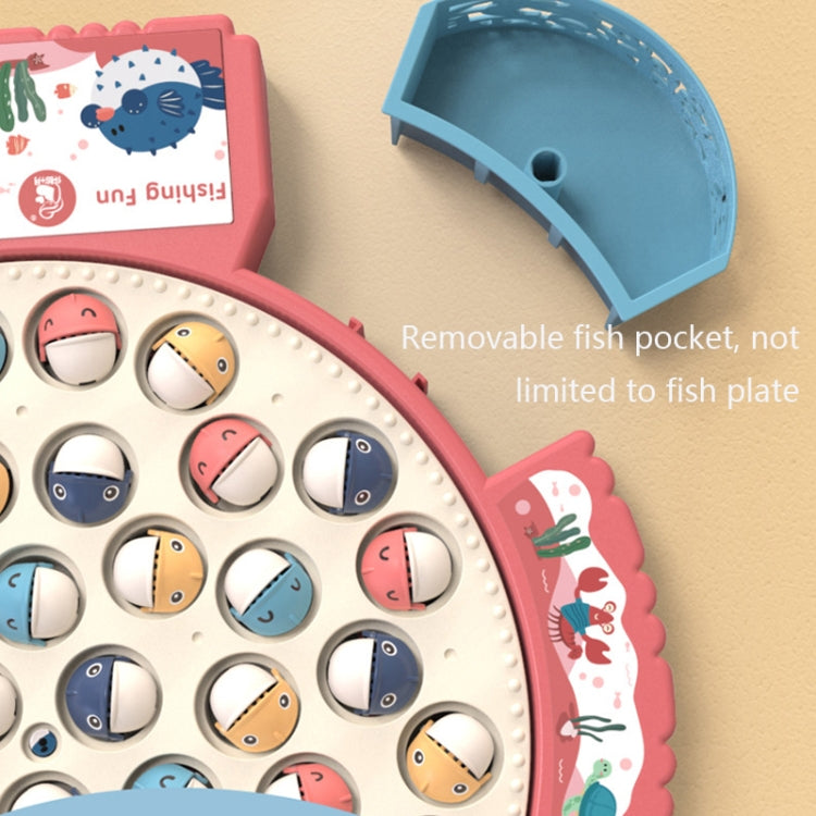 Magnetic Fishing Toy Children Educational Multifunctional Music Rotating Fishing Plate