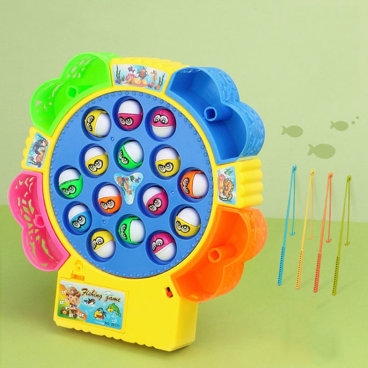 Magnetic Fishing Toy Children Educational Multifunctional Music Rotating Fishing Plate