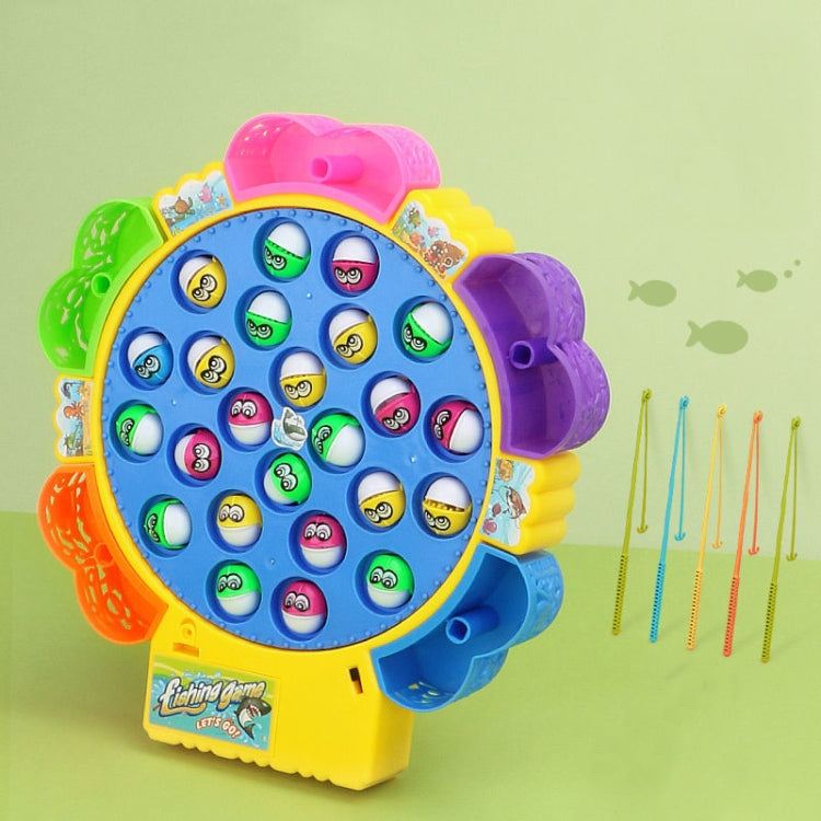 Magnetic Fishing Toy Children Educational Multifunctional Music Rotating Fishing Plate Reluova