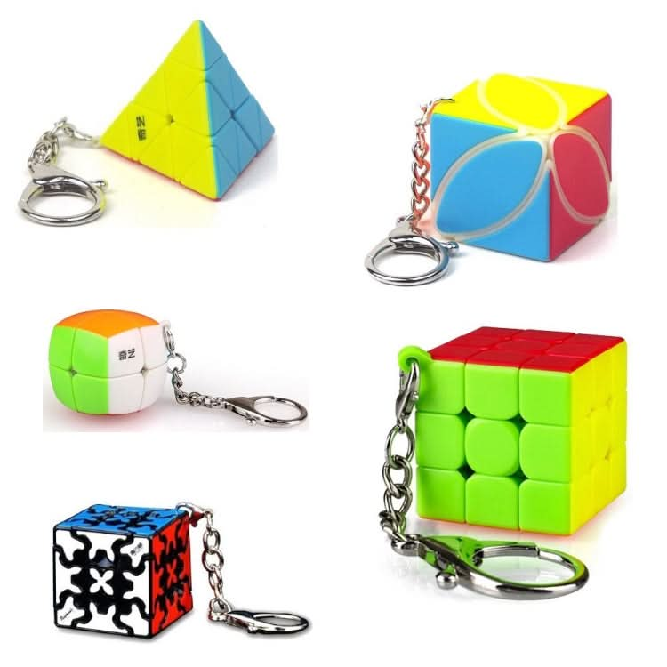 2 PCS Mini Keychain Rubik Cube Decompression Toy-Reluova