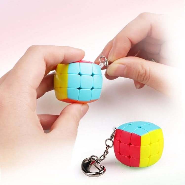 2 PCS Mini Keychain Rubik Cube Decompression Toy-Reluova