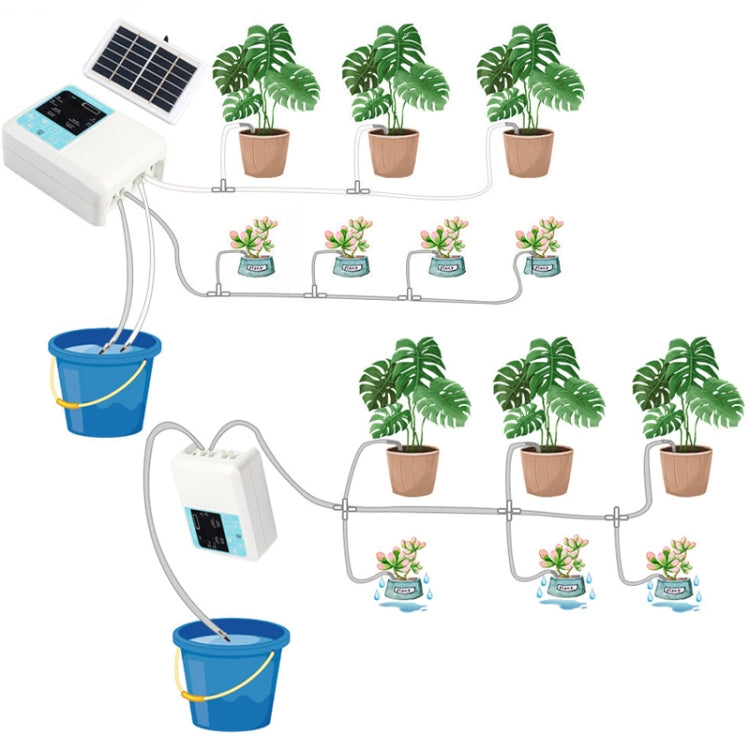 G89456 Solar Intelligent Voice Timing Automatic Flower Watering Device Lazy Plant Dripper