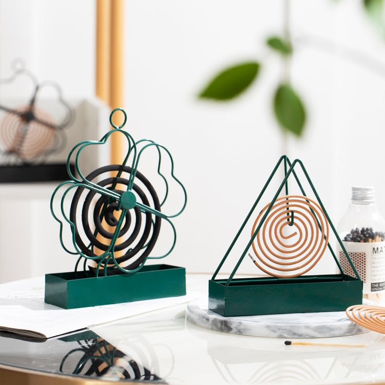 Simple Hangable Wrought Iron Mosquito Coil Holder Portable Fireproof Mosquito Coil Tray Incense Burner Ornaments My Store