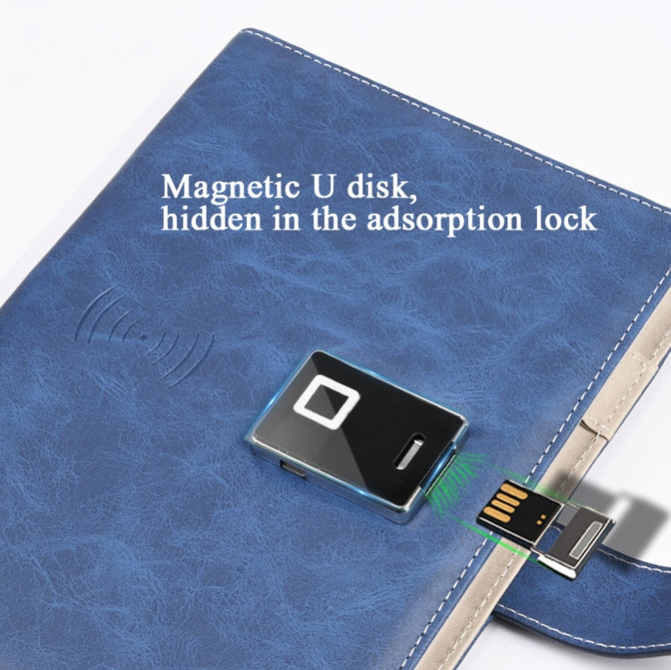 A5 Multi-Function Fingerprint Unlocking Notebook Can Record 10 Fingerprints My Store