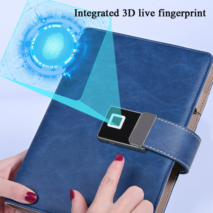 A5 Multi-Function Fingerprint Unlocking Notebook Can Record 10 Fingerprints My Store