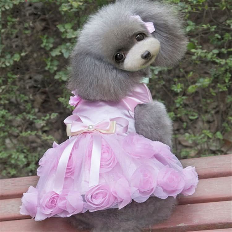 Pet Clothes Dog Spring Summer Thin Dress Rose Dress - Reluova