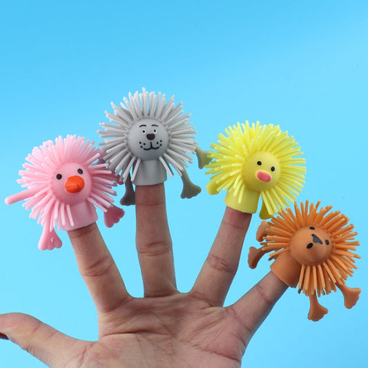 20 PCS TPR Small Animal Finger Doll Soft Rubber Kindergarten Hand Puppet Toys, Random Color and Style Delivery-Reluova