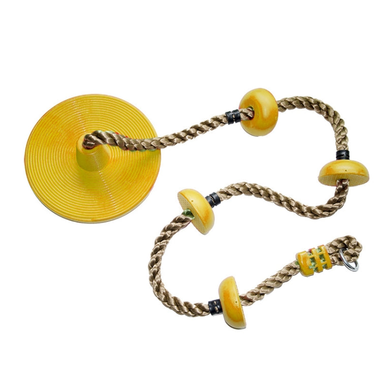 Children Swing Climbing Rope Big Small Disc Sling Rope Swing,Random Color Delivery Reluova