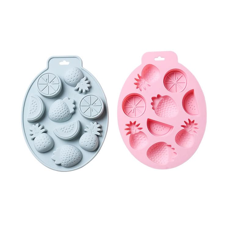 2 PCS Summer Fruit Style Cake Chocolate Baking Mold Silicone DIY Ice Cube Mold-Reluova