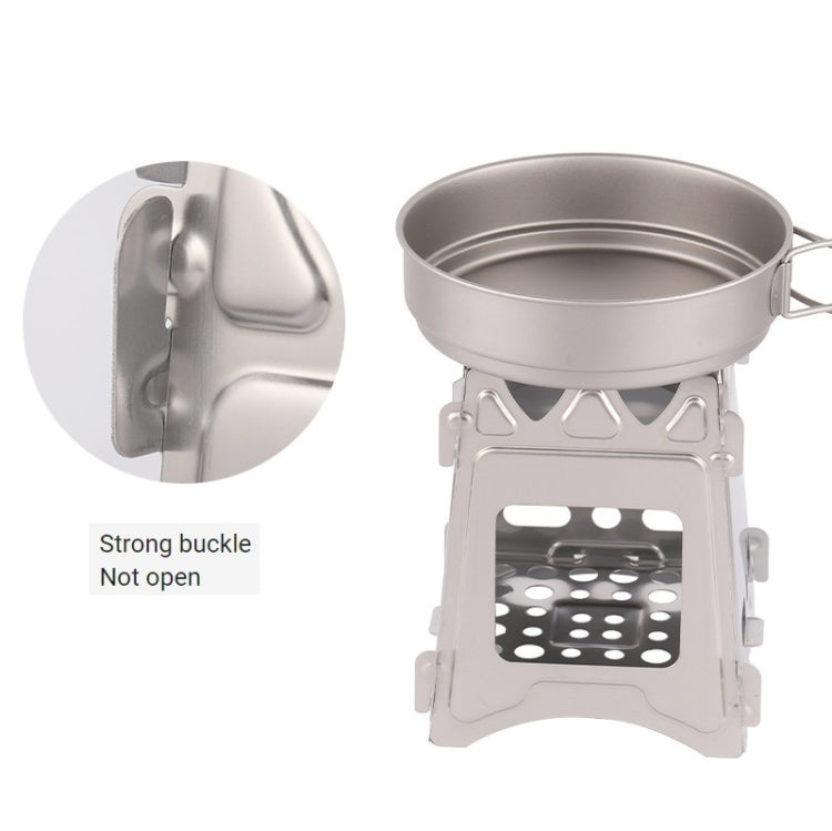 Stainless Steel Picnic Stove Wilderness Survival Foldable Stove Reluova