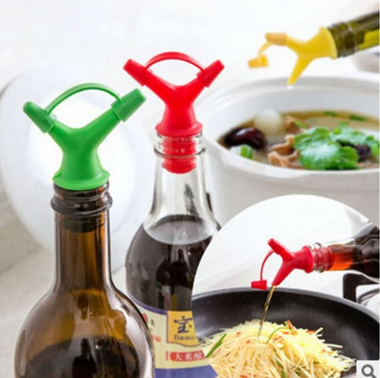 10 PCS Double-Headed Soy Sauce Bottle Mouth Bottle Stopper Wine Bottle Cover Color Random Delivery - Reluova