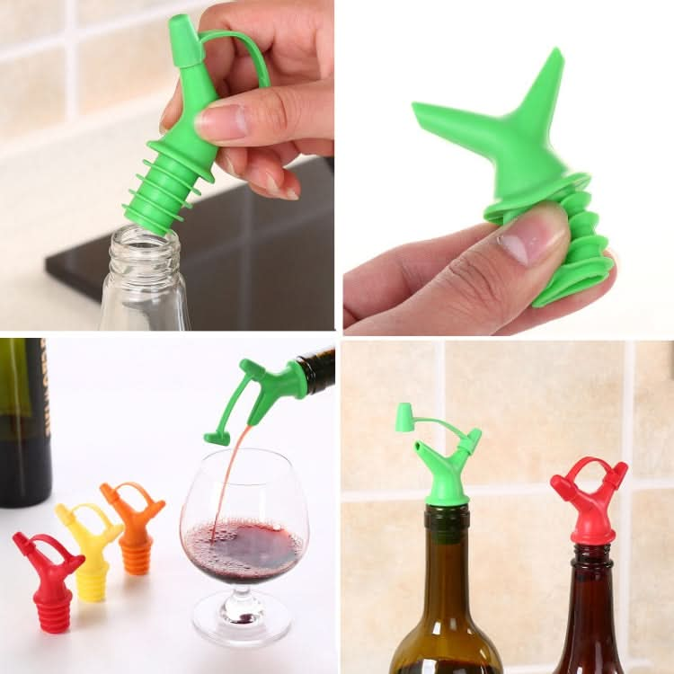 10 PCS Double-Headed Soy Sauce Bottle Mouth Bottle Stopper Wine Bottle Cover Color Random Delivery - Reluova