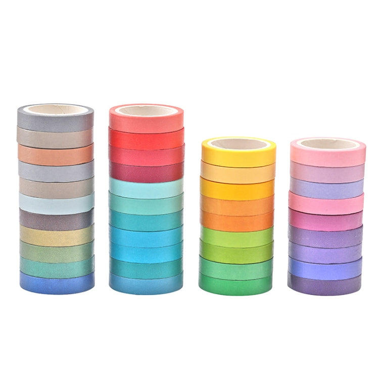 40 Colors / Set Pure Color Rainbow Tape Handmade DIY Handbook Materials My Store