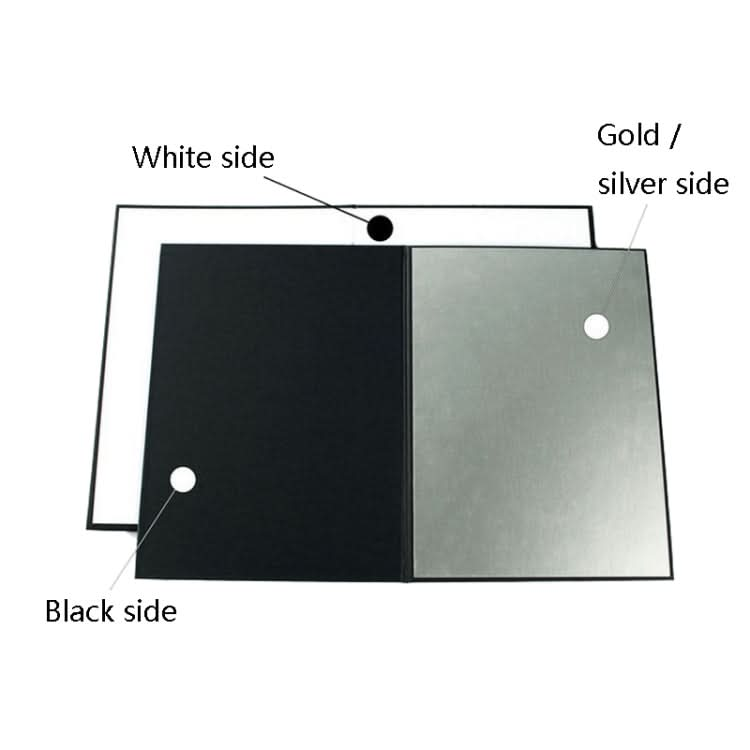 2 PCS Photography Folded Thickening A4 Cardboard Folding Light Diffuser Board-Reluova