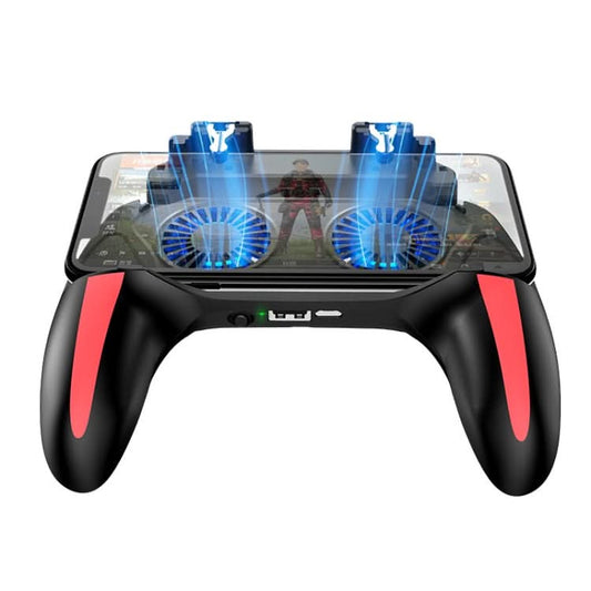 H10 4 in 1 Dual Fan Cooling Gamepad Game  Auxiliary Button Grip with Stand & Power Bank Function