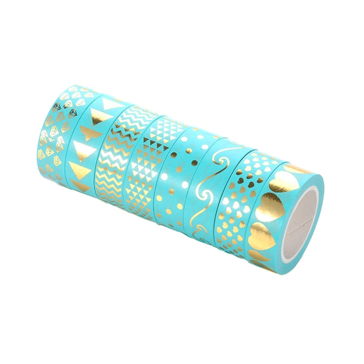 8 Rolls / Set Simple Basic Material Stamping Paper Tape Hand Ledger Decoration Sticker My Store