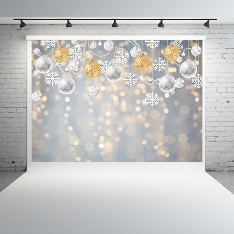 2.1m X 1.5m Christmas Ball Snowflake Party Decorative Photography Background-Reluova