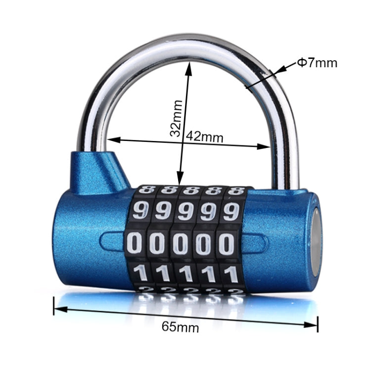 Large 5 Digit Combination Gym Cabinets Password Lock Tool Box Door Padlock My Store