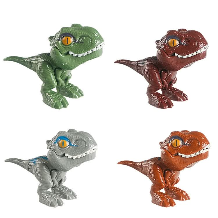 4 PCS Children Fun Doll Bite Finger Dinosaur Small Toys Simulation Tyrannosaurus Toys Reluova