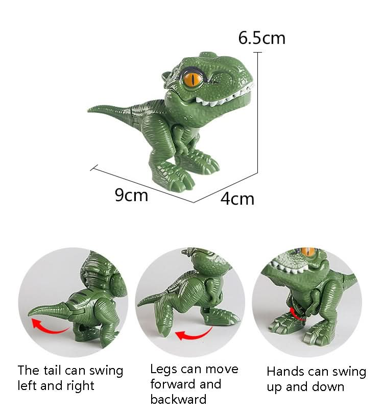 4 PCS Children Fun Doll Bite Finger Dinosaur Small Toys Simulation Tyrannosaurus Toys Reluova