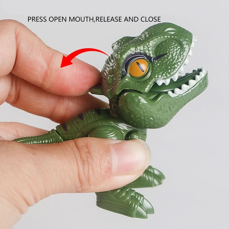 4 PCS Children Fun Doll Bite Finger Dinosaur Small Toys Simulation Tyrannosaurus Toys Reluova