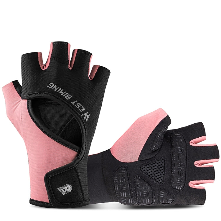 WEST BIKING YP0211217 Cycling Breathable Silicone Palm Gloves Fitness Training Wrist Guard Sports Gloves Reluova