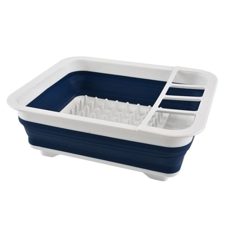 Silicone Folding Drainage Dish Rack Tableware Storage Box Reluova