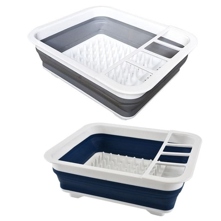 Silicone Folding Drainage Dish Rack Tableware Storage Box Reluova